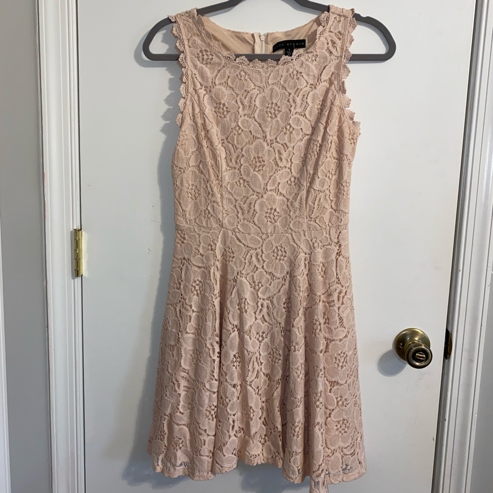 Light Pink Lace Dress